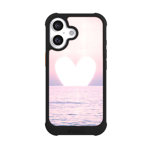 Apple iPhone 16 NIVOmax Herz-Sonnenuntergang
