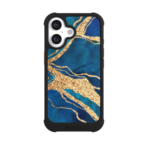 Apple iPhone 16 NIVOmax Gemstone Blue Gold