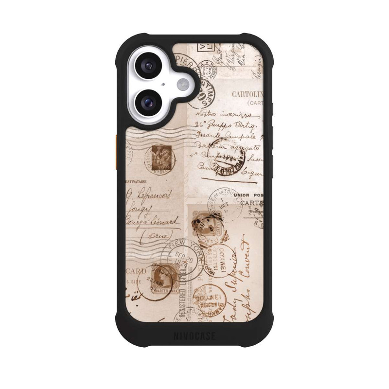 iPhone 16 NIVOmax Vintage Briefmarken
