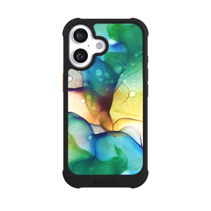 iPhone 16 NIVOmax Flüssige Kunst grüne Wiese