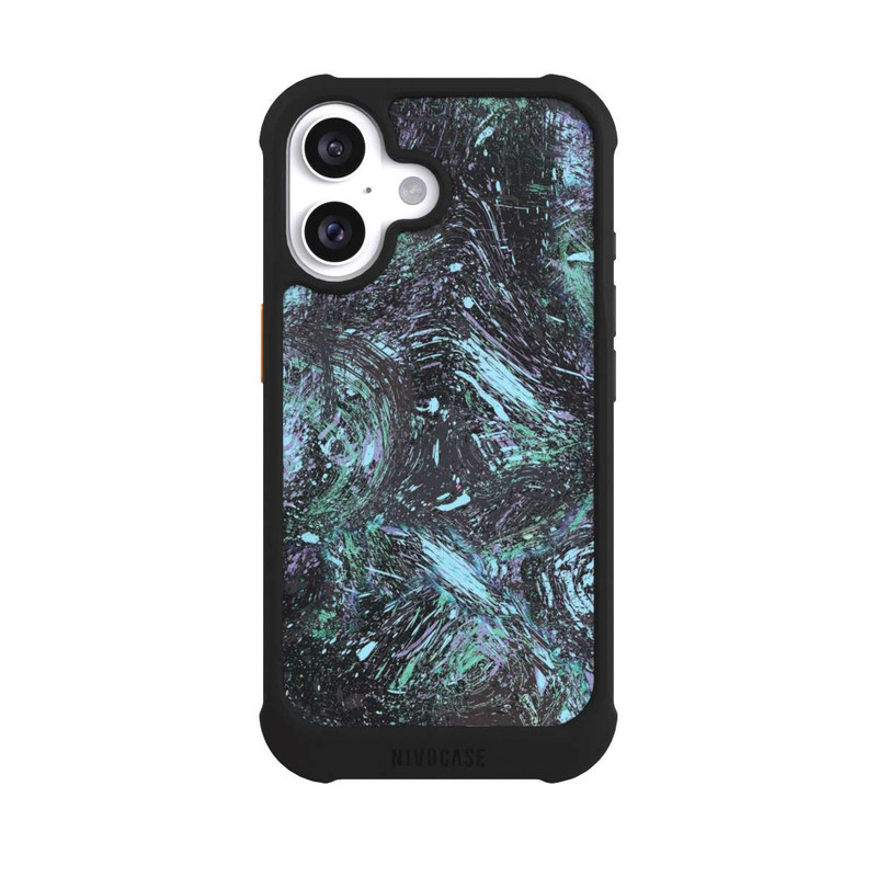 iPhone 16 NIVOmax Abstract Dripping Dust Purple