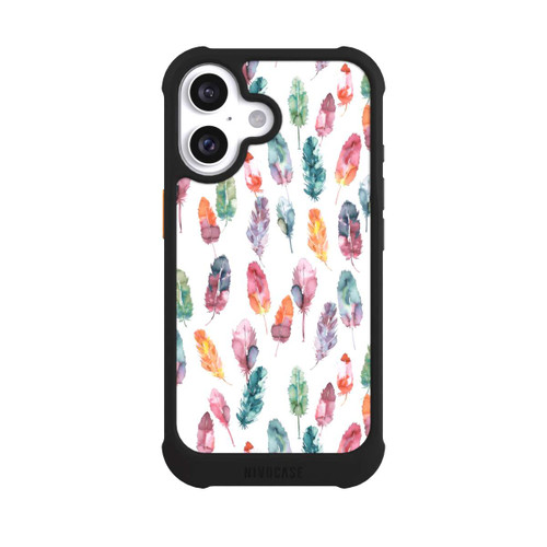 Apple iPhone 16 NIVOmax Boho Watercolor Feathers
