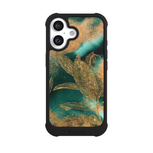 Apple iPhone 16 NIVOmax Gold und Grün Natur