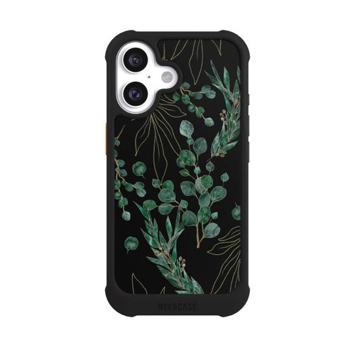 Apple iPhone 16 NIVOmax Eucalyptus Leaves black