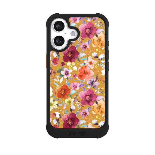Apple iPhone 16 NIVOmax Spring Floral Bouquets Mustard