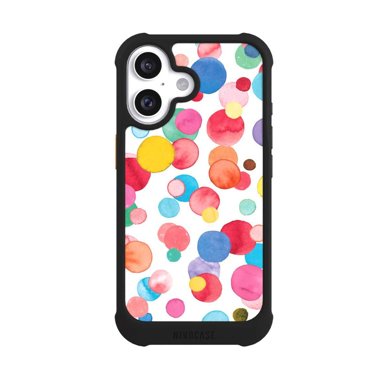 iPhone 16 NIVOmax Aquarelle à pois d’été