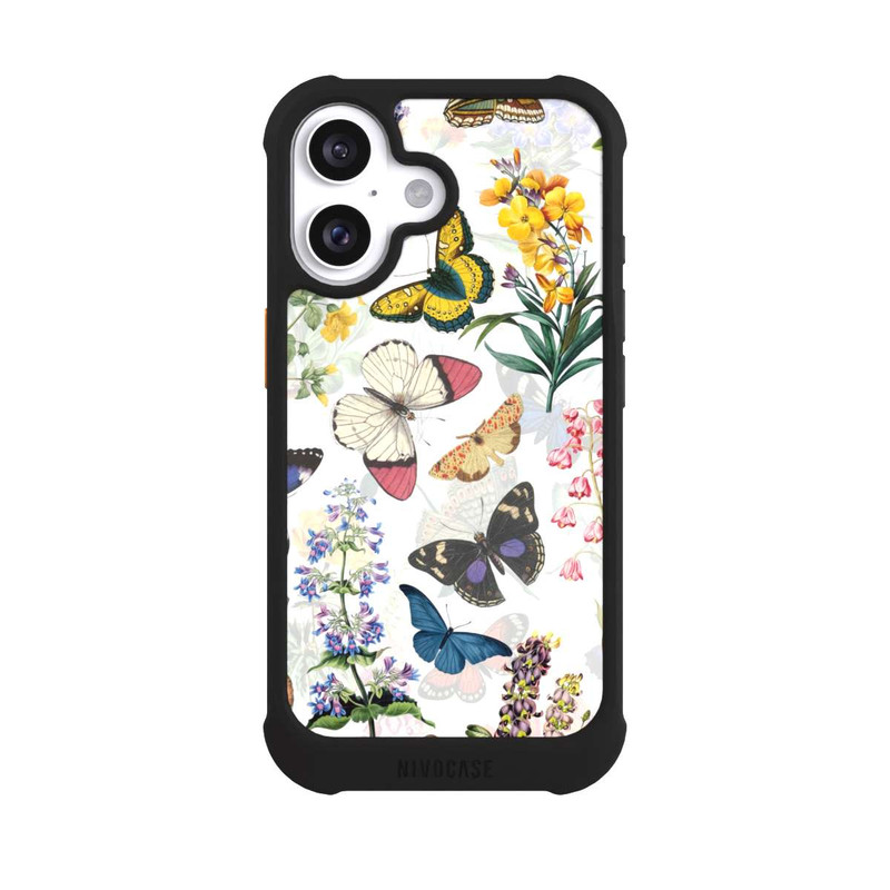 iPhone 16 NIVOmax Feldblumen und Schmetterlinge