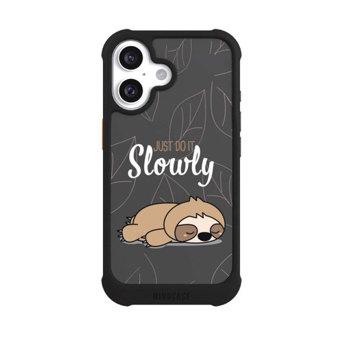 Apple iPhone 16 NIVOmax Just Do It Slowly Sloth Grey