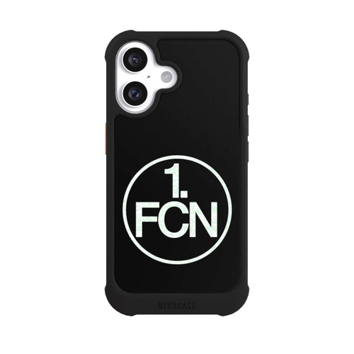  NIVOmax FCN Logo in Weiß Hintergrund Schwarz
