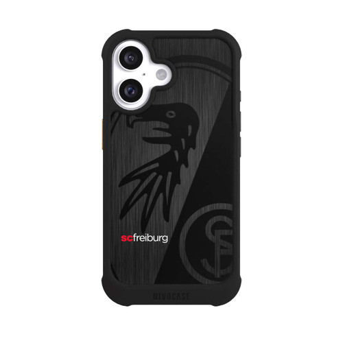  NIVOmax  Kratzen Metall Hintergrund mit dem Schriftzug  Vertikal SC Freiburg