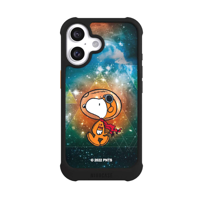 iPhone 16 NIVOmax Snoopy Weltraumreisender Grün