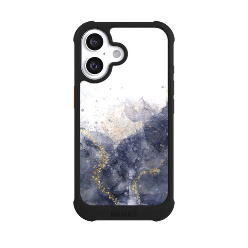 Apple iPhone 16 NIVOmax Alcohol Ink Blue Glamour