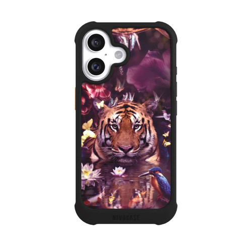 Apple iPhone 16 NIVOmax Tiger Blumenrahmen