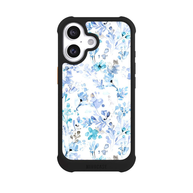 iPhone 16 NIVOmax Frühlingsunkraut blau