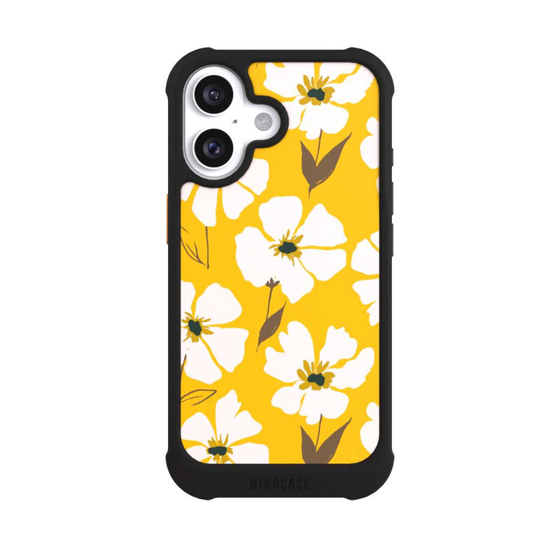 iPhone 16 NIVOmax Prairie Fleurie Ocre Jaune