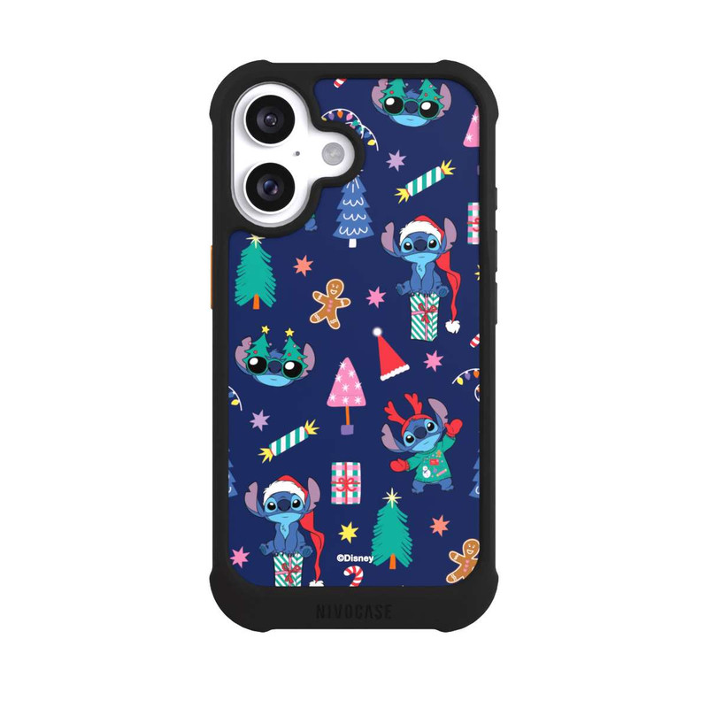 iPhone 16 NIVOmax Stitch Weihnachtsmuster
