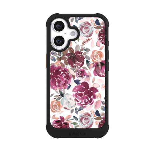 Apple iPhone 16 NIVOmax Autumn Peonies and roses Pink