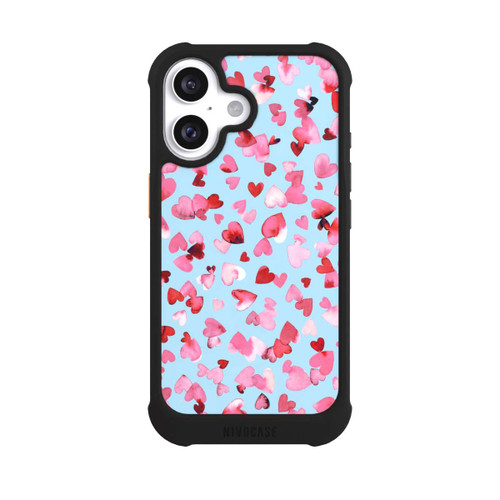 Apple iPhone 16 NIVOmax Valentines Love Hearts Pink Blue