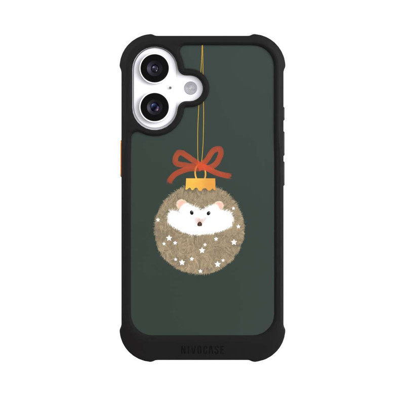 iPhone 16 NIVOmax weihnachtlicher Igel
