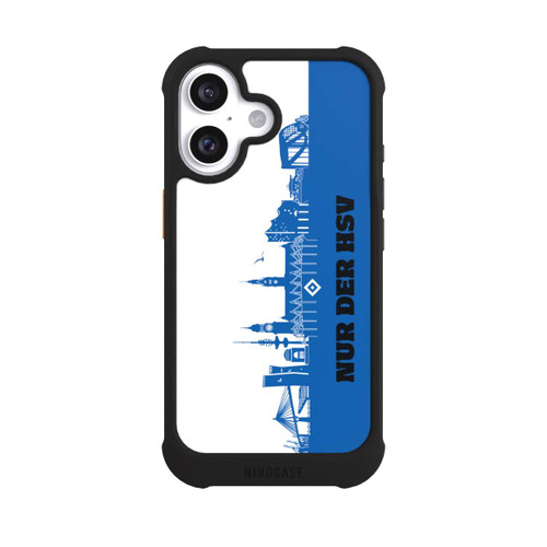 Apple iPhone 16 NIVOmax HSV Skyline Blau Weiß