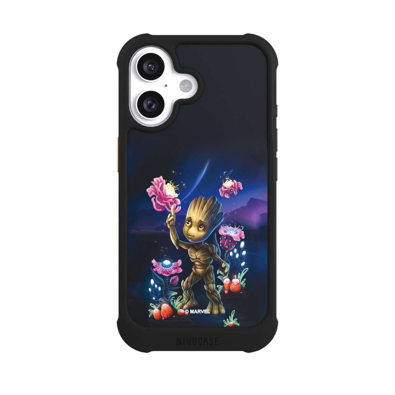 iPhone 16 NIVOmax Baby Groot Blumen