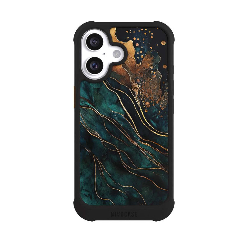 iPhone 16 NIVOmax Gold und Grün