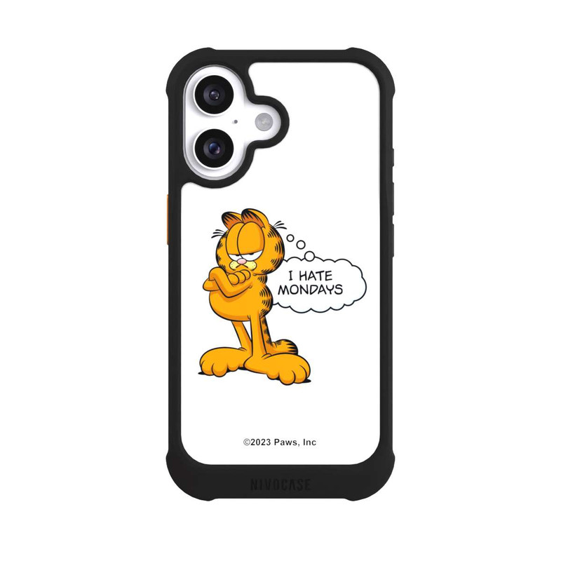 iPhone 16 NIVOmax Garfield I Hate Mondays White