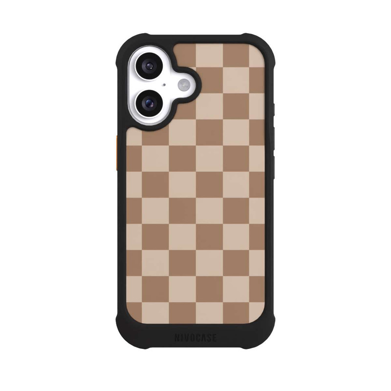 iPhone 16 NIVOmax Brown check