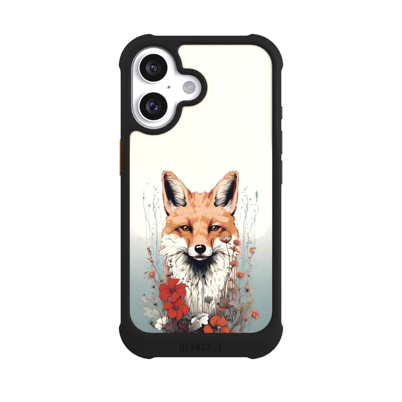 iPhone 16 NIVOmax  Fox with Flowers