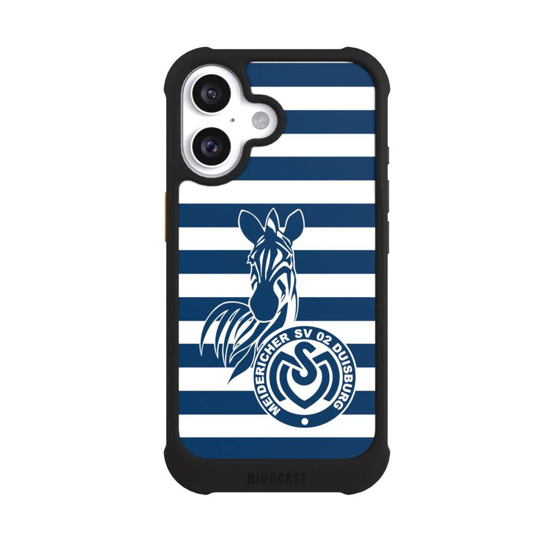iPhone 16 NIVOmax MSV Duisburg Blau Weiß