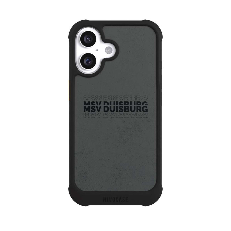 iPhone 16 NIVOmax MSV Duisburg Grau