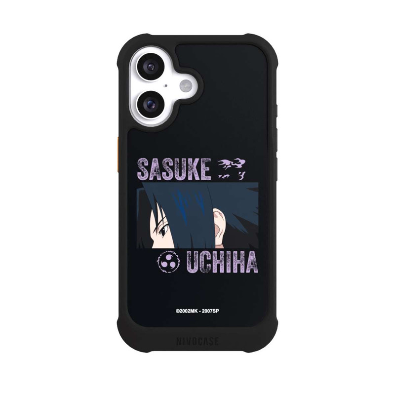 iPhone 16 NIVOmax Sasuke Uchiha Gros plan
