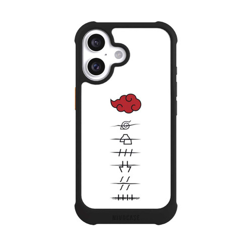 Apple iPhone 16 NIVOmax Akatsuki Mitgliedersymbole Weiß