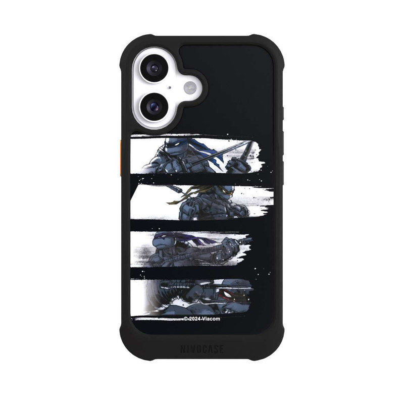 iPhone 16 NIVOmax Scratch TMNT noir et blanc