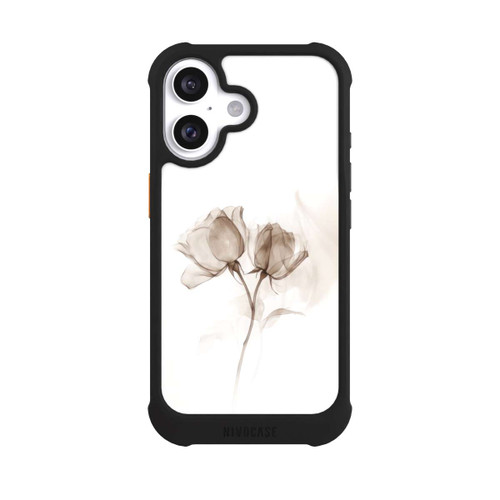 Apple iPhone 16 NIVOmax Braune Rose Blume Nebel