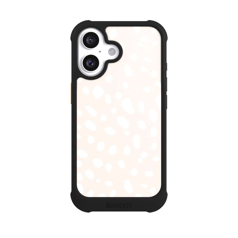 iPhone 16 NIVOmax Tiermuster Gepard Hellbraun