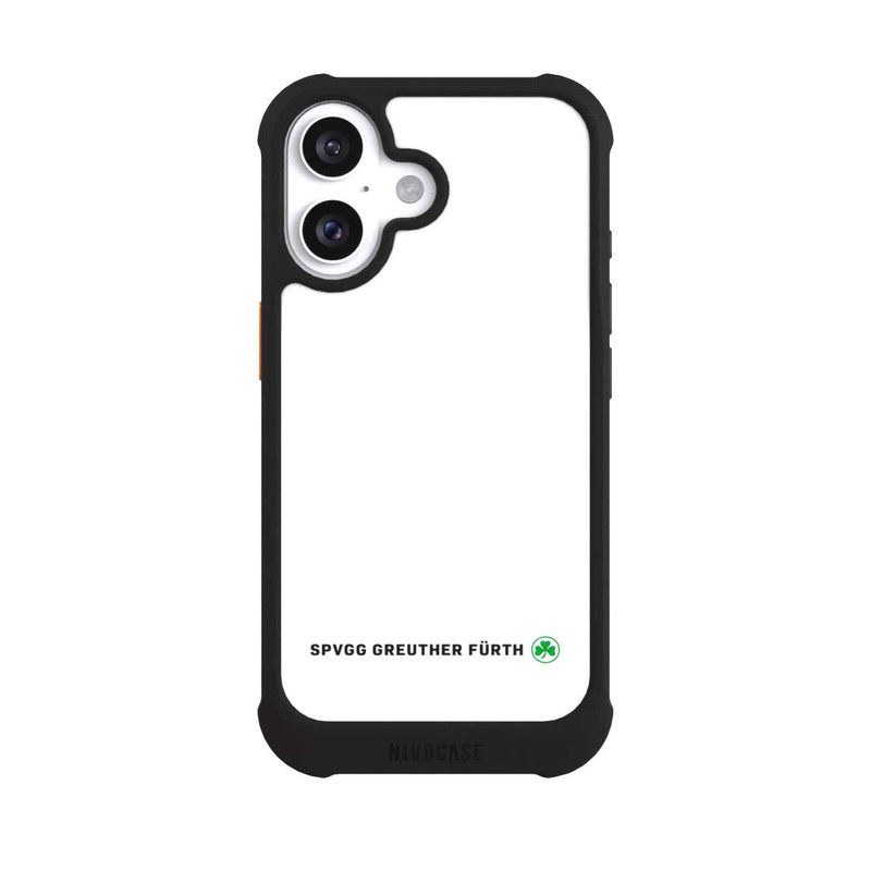 iPhone 16 NIVOmax SPVGG GREUTHER FÜRTH Logo Horizontal weiß
