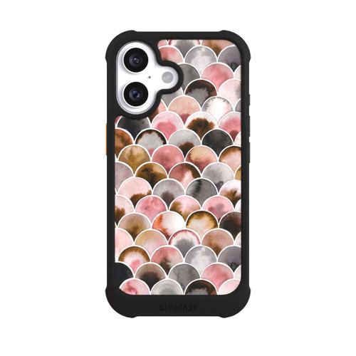 Apple iPhone 16 NIVOmax Japandi Scales Pink Brown