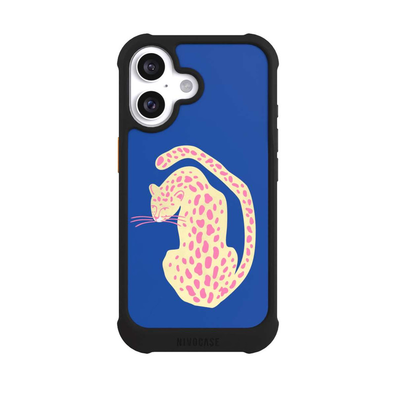 iPhone 16 NIVOmax Blue Pink Cat