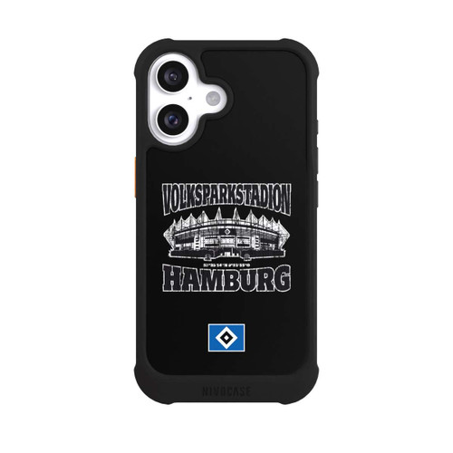 Apple iPhone 16 NIVOmax HSV Volksparkstadion Schwarz