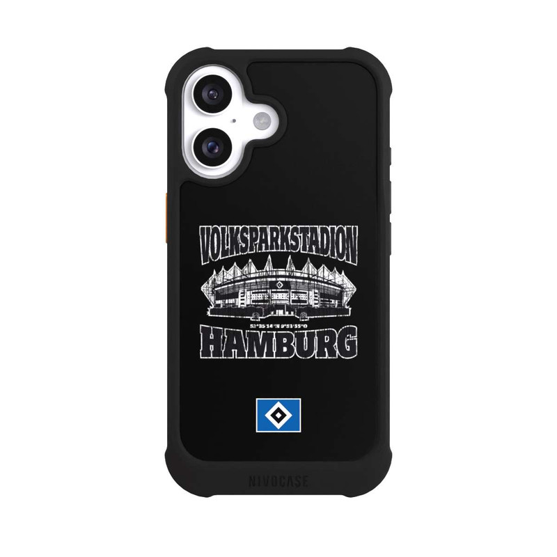 iPhone 16 NIVOmax HSV Volksparkstadion Schwarz