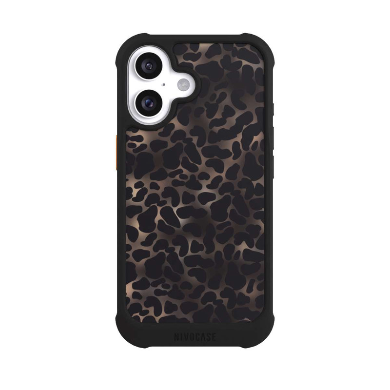 iPhone 16 NIVOmax Leo-Muster dunkel