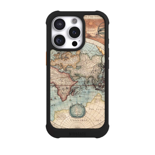 Apple iPhone 16 Pro NIVOmax Vintage Weltkarte