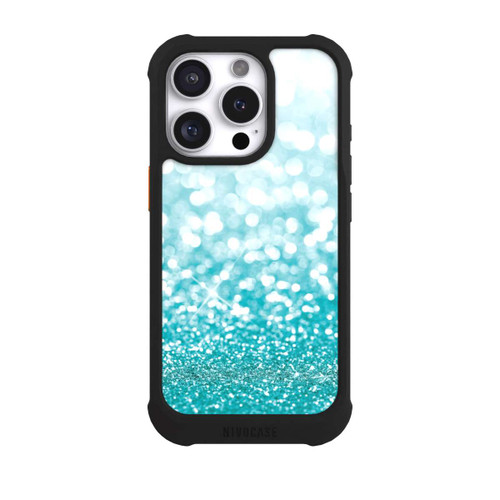 Apple iPhone 16 Pro NIVOmax Pluie de Paillettes Pétroles Look