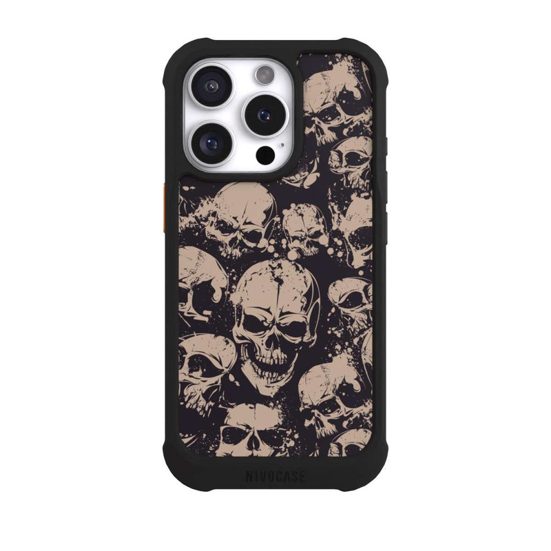iPhone 16 Pro NIVOmax Halloween Totenköpfe