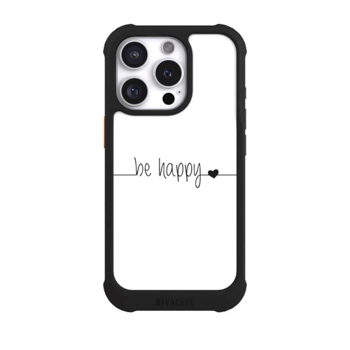 Apple iPhone 16 Pro NIVOmax Be Happy White Background