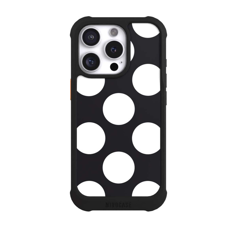 iPhone 16 Pro NIVOmax Big Dots - Black