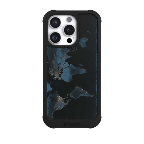 Apple iPhone 16 Pro NIVOmax Carte du Monde Nuit