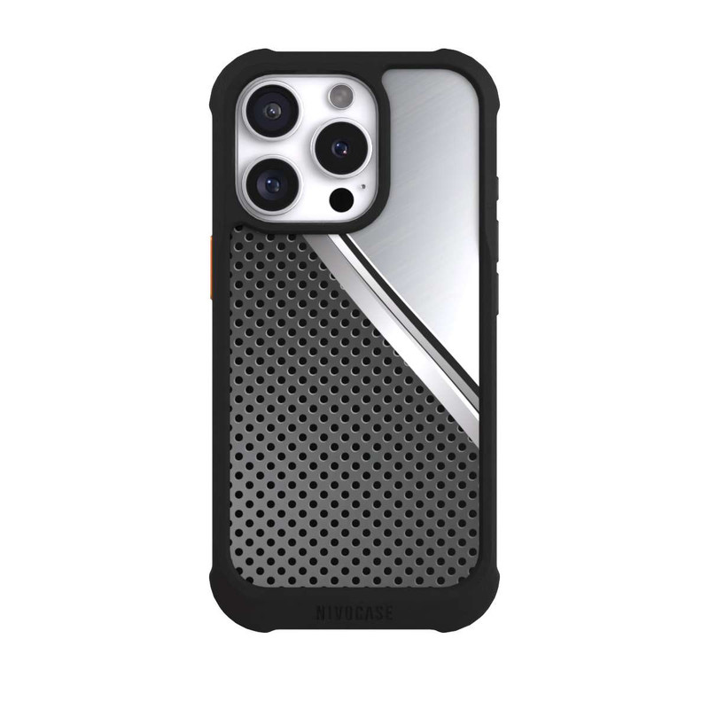 iPhone 16 Pro NIVOmax Surface Métallique en Duo
