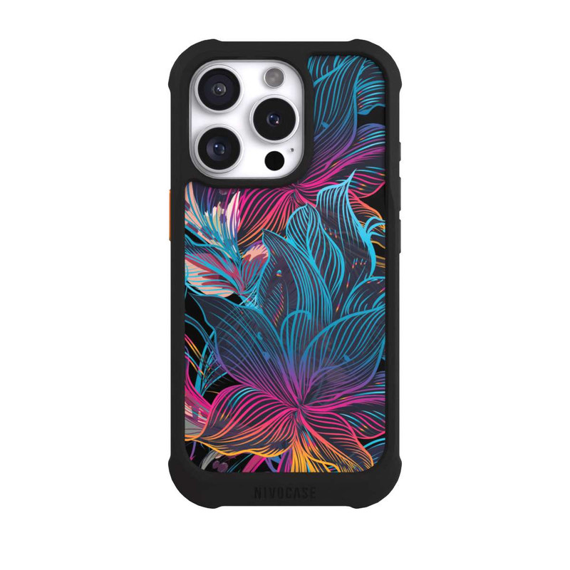 iPhone 16 Pro NIVOmax Neon Flower Power